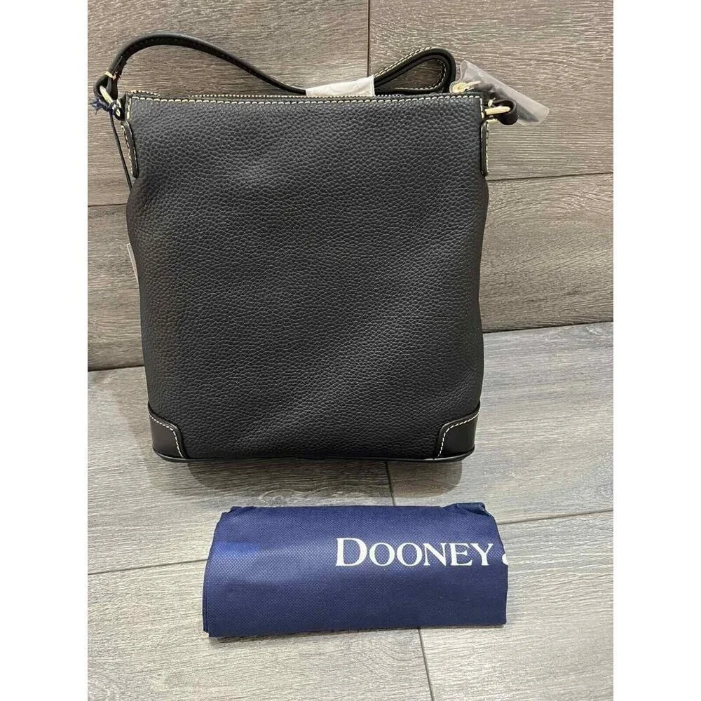 Dooney & Bourke Pebble Leather Crossbody Black/Black Bag - Picture 5 of 6